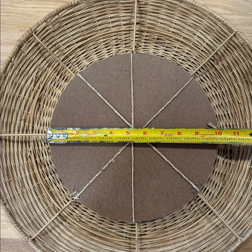Round Rattan Wall Mirror -